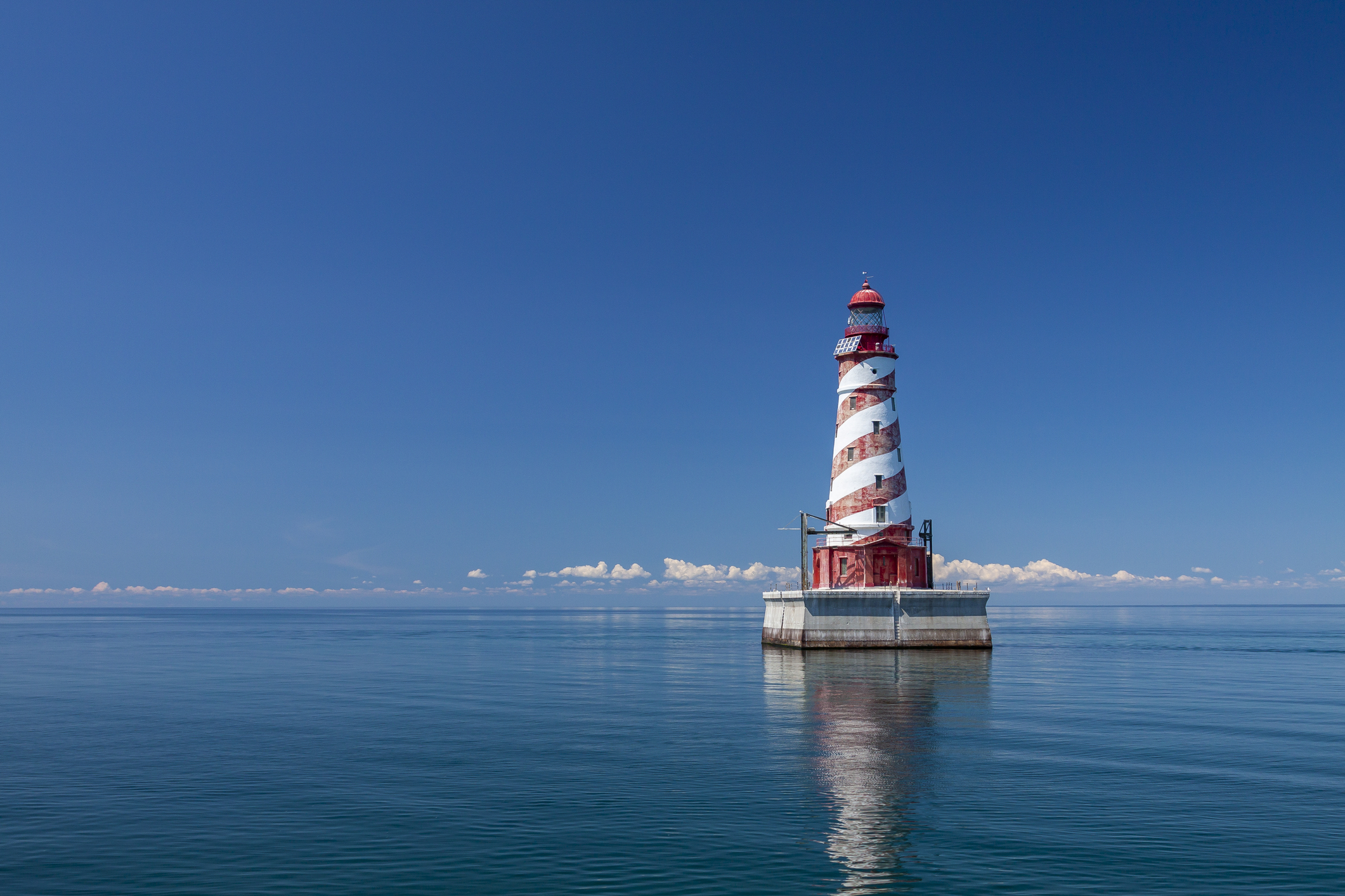 White Shoal lighthouse on Lake Michigan